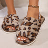 Leopard Open Toe Slippers