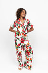 Cyberjammies Tara Apple Print Wide Leg Pyjama Set