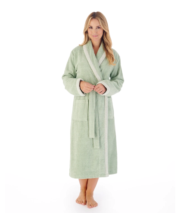 Slenderella Cotton Terry Wrap Robe
