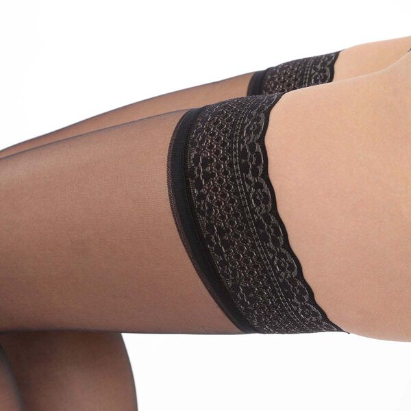 DIM Up Voile 15 sheer Thigh Highs