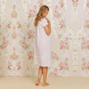 Eileen West Floral Stripe Lawn Cotton Cap Sleeve Nightgown