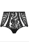 Lise Charmel Désirs de Venise Black Boyshort – Luxury Lace High-Waisted Brief