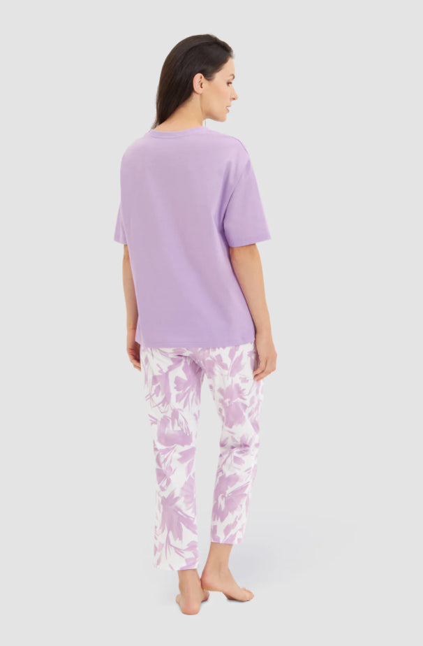 Rösch Pajama Set – Mono Flowers 100% Cotton Floral Long Sleeve Women’s Pyjamas