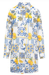 Rösch 1265504 Beach Cover Up – Super Lemon Print Lightweight Luxury Swim Cover-Up for Women