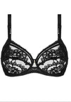 Lise Charmel Désirs de Venise Black Full Cup Bra – Embroidered Tulle Luxury Underwire