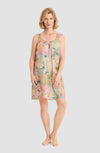Rösch Nightgown – Summer Bloom Floral Cotton Voile Mini Nightdress for Women