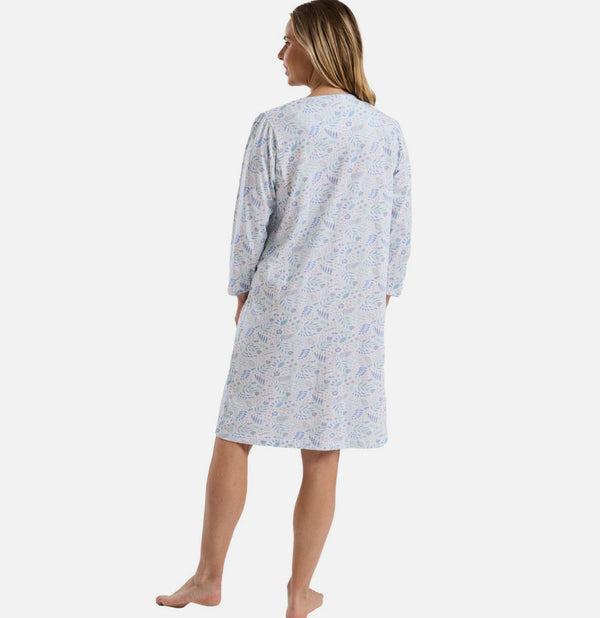 Marlon Fun Floral 40” Cotton Jersey Nightdress