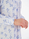 Slenderella Floral Print 50” Jacquard Jersey Nightdress