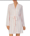 Kate Spade Cabana Stripe Robe – Brushed Jersey Lounge Wrap | Classic Stripe Sleepwear