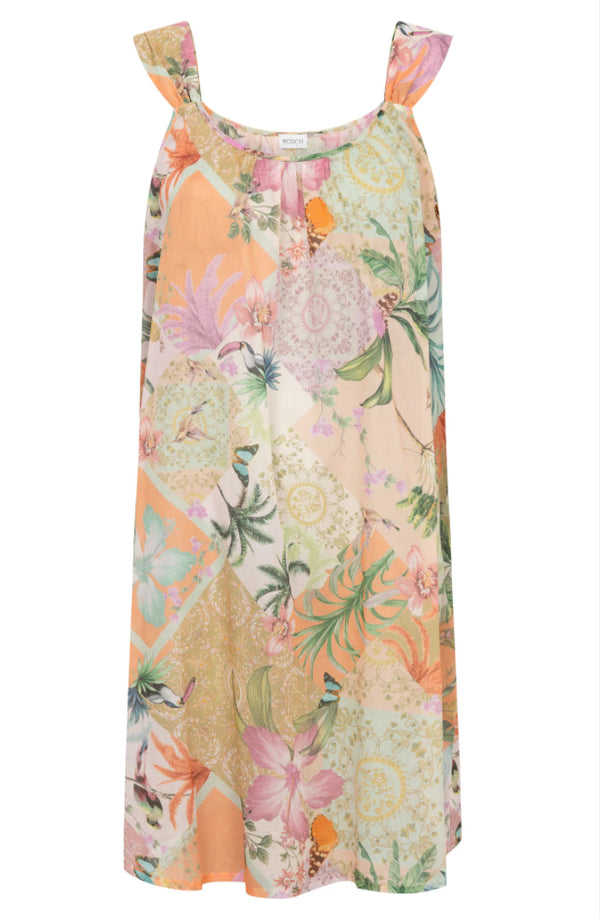 Rösch Nightgown – Summer Bloom Floral Cotton Voile Mini Nightdress for Women