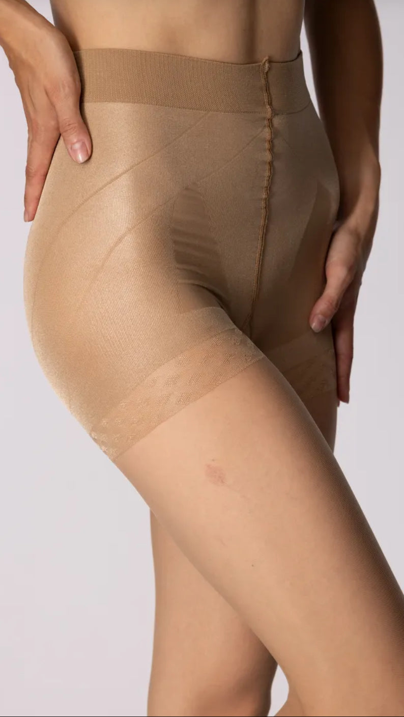 Mona Push-Up 40 Denier Shaping Tights – Visone