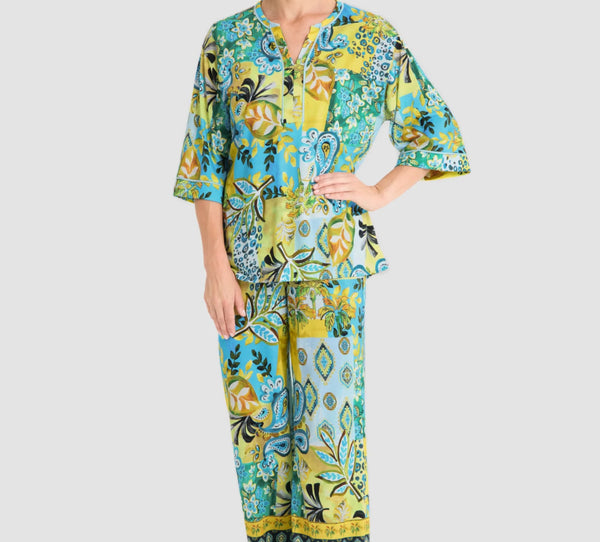 Rösch Placed Print Pyjama Set – Luxury Cotton Modal Women’s Sleepwear Set
