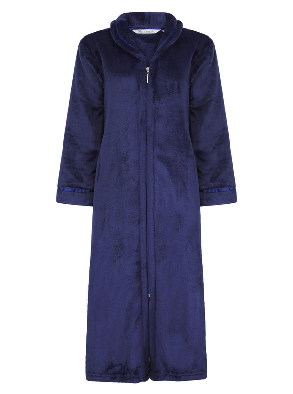 Luxury Heavy Polar Fleece 46" Zip Robe