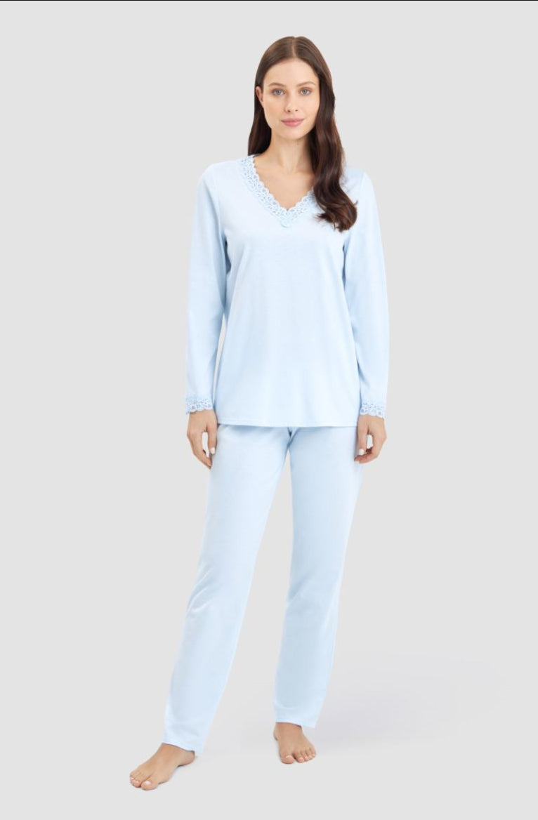 Rösch Cotton-Modal Lace Pyjama