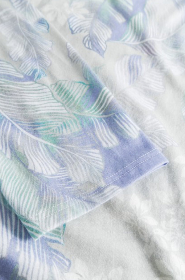 Rösch Pyjama Set – Cotton-Modal Comfort with Modern Leaves Print