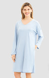 Rösch Nightdress – Cotton-Modal Comfort in Smokey Blue