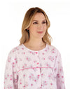 Slenderella Floral Luxury Flannel Nightdress – Classic 43″ Cotton Sleepwear