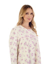 Slenderella Floral Luxury Flannel Nightdress – Classic 43″ Cotton Sleepwear