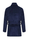 Slenderella 28-Stitch Detail Coral Fleece Bedjacket – Cozy Short House Jacket for Home Comfort