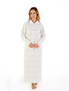 Slenderella Floral Luxury Flannel 51" Nightdress – Cozy All-Night Comfort & Classic Style (Copy)
