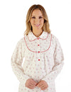 Slenderella Floral Luxury Flannel 51" Nightdress – Cozy All-Night Comfort & Classic Style (Copy)