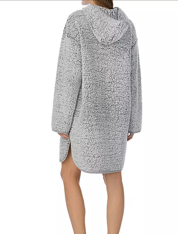 DKNY Women’s Short Hooded Robe – Modern Lounge Luxury with Everyday Comfort