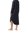 Lauren Ralph Lauren Plaid Ballet Sleepshirt – Classic Button-Front Comfort in Brushed Flannel Twill