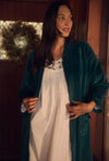 Eileen West Lux Velour Long Zip Robe
