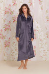 Eileen West Lux Velour Long Zip Robe