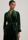 Ralph Lauren Women’s Velvet Long Shawl-Collar Robe