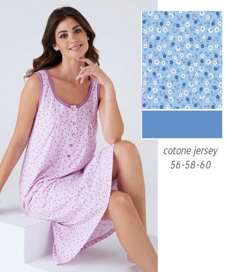 Karelpiu  Nightdress Ditsy Floral Cotton Nightgown
