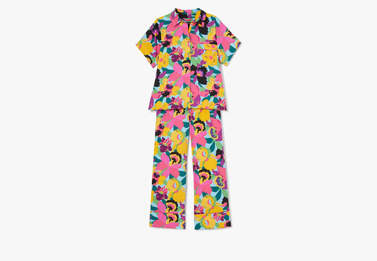 Kate Spade Organic Lawn Cotton Crop Pajamas - Orchid Bloom