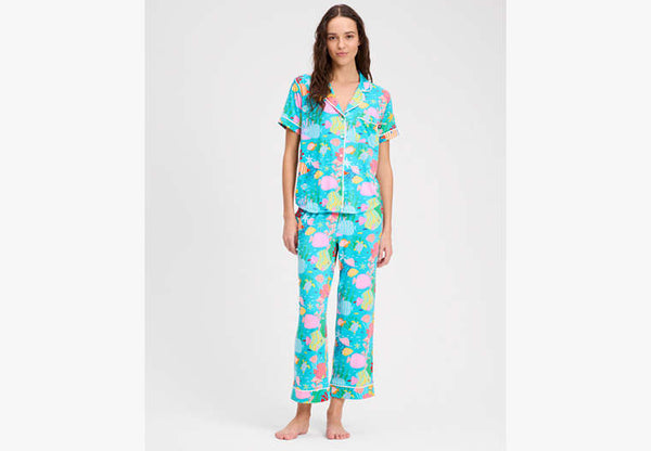 Kate Spade New York Under Sea Cropped Pajamas