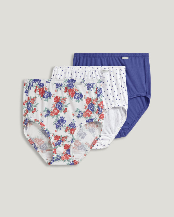 Jockey 3 Pack Elance Cotton Full Briefs