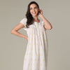 Mahogany 100% Cotton Cap Sleeve Nightgown - Lemons