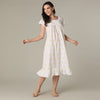 Mahogany 100% Cotton Cap Sleeve Nightgown - Lemons