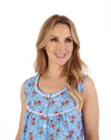 Ditsy Floral Print 42" Pure Woven Cotton Nightdress
