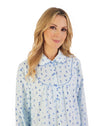 51" Floral Luxury Cotton Flannel Nightdress