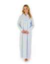 51" Floral Luxury Cotton Flannel Nightdress