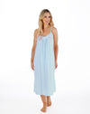 Broderie Anglaise Cotton Jersey Chemise  44"