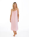 Broderie Anglaise Cotton Jersey Chemise  44"
