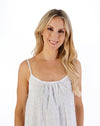 Slenderella Woven Toile Pint 40" Woven Cotton Chemise