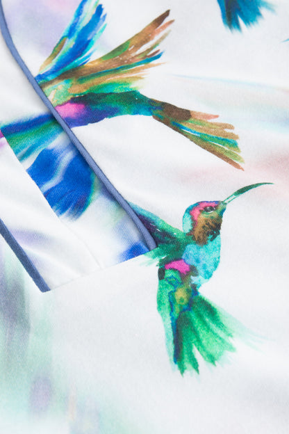 Rosch Hummingbird Print Cotton Nightgown Lounger
