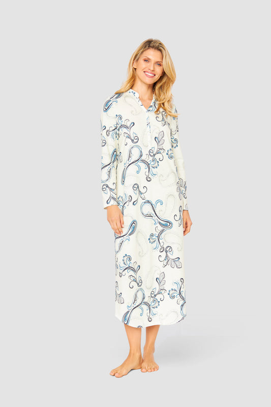 Rosch Abstract Print Cotton Nightgown Lounger