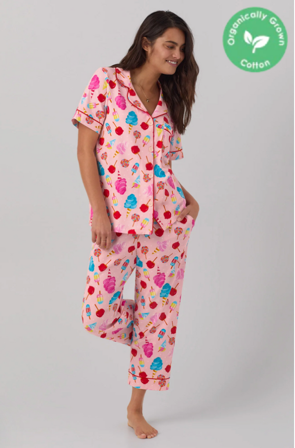 BedHead Sweet Treats Organic Cotton Cropped Pajamas