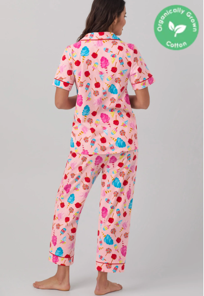 BedHead Sweet Treats Organic Cotton Cropped Pajamas