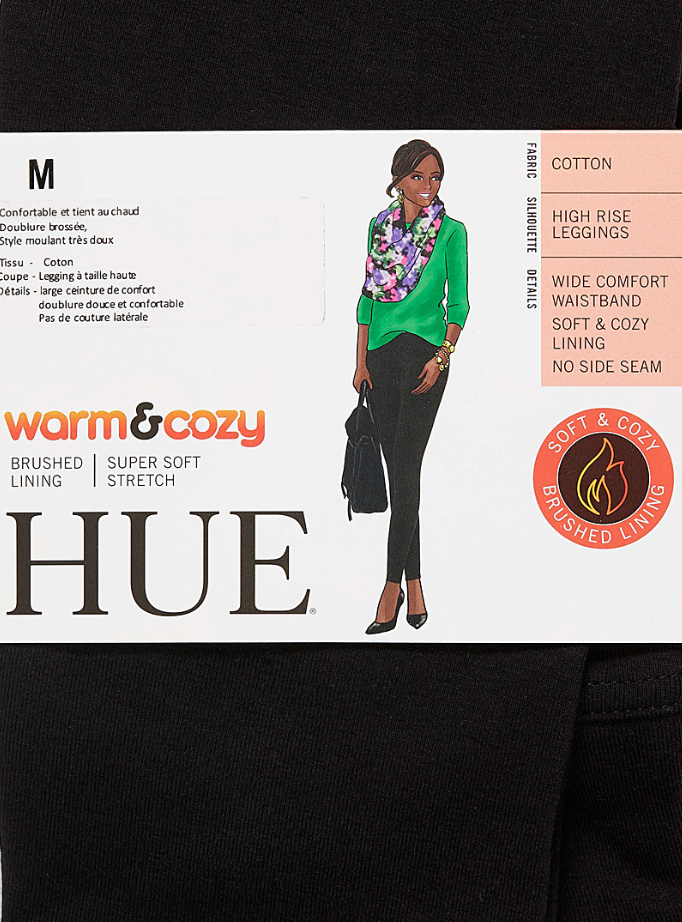 Hue Fleece Lined Warm & Cozy Winter Stretch-Cotton Leggings