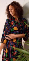 Room Service Erica Maxi Woven Kimono Robe in  Tropical Fiesta