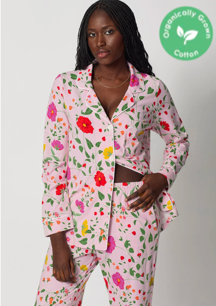 BedHead Organic Cotton Jersey PJ Set Sunlit Floral