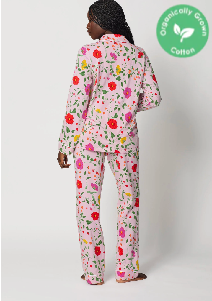 BedHead Organic Cotton Jersey PJ Set Sunlit Floral